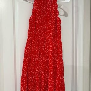 Red Floral Dress NWOT